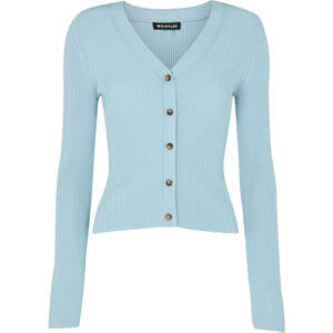 Whistles Ribbed V Neck Cardigan